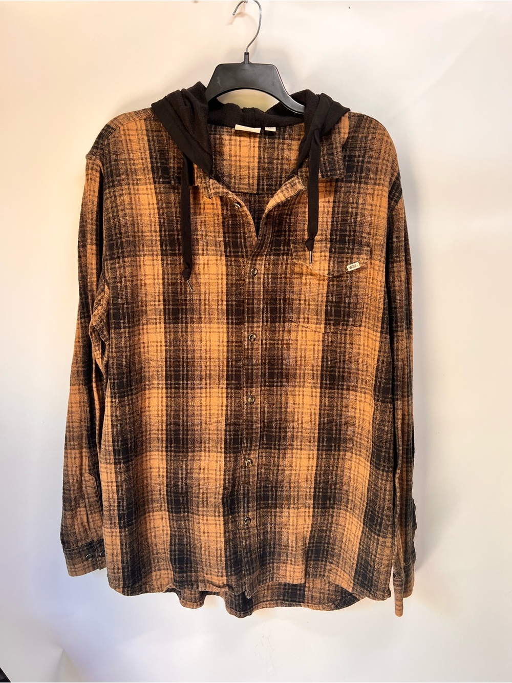 Vans flannel Hooded Button-Up Shirt Jacket